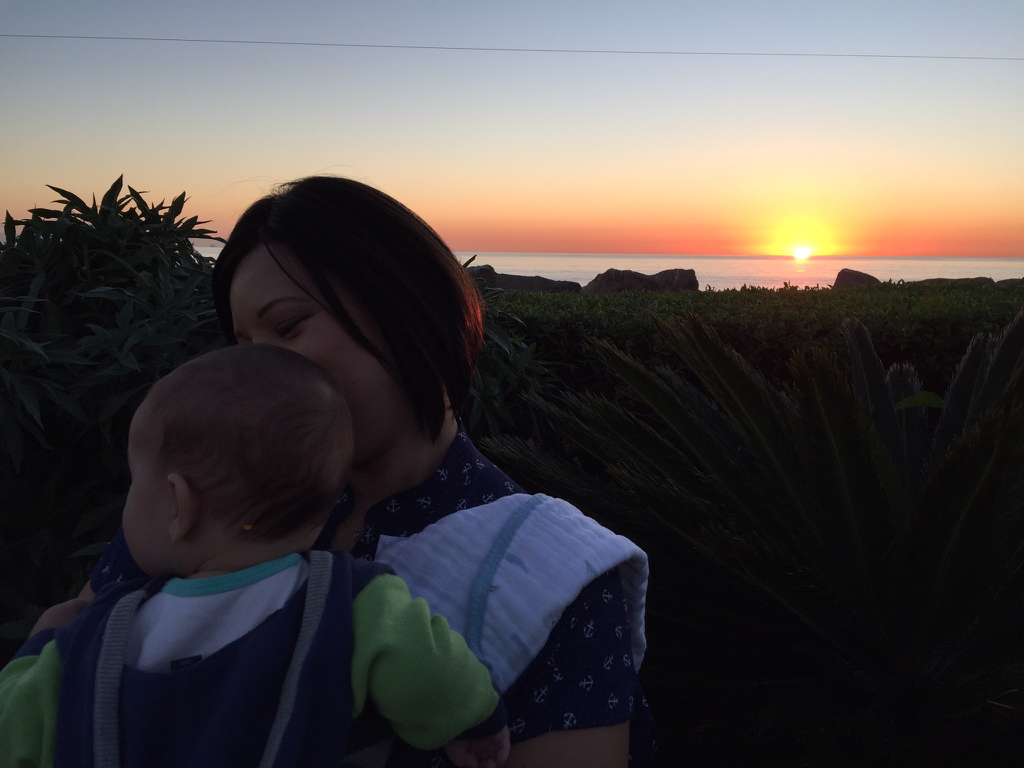 Sunset with my son