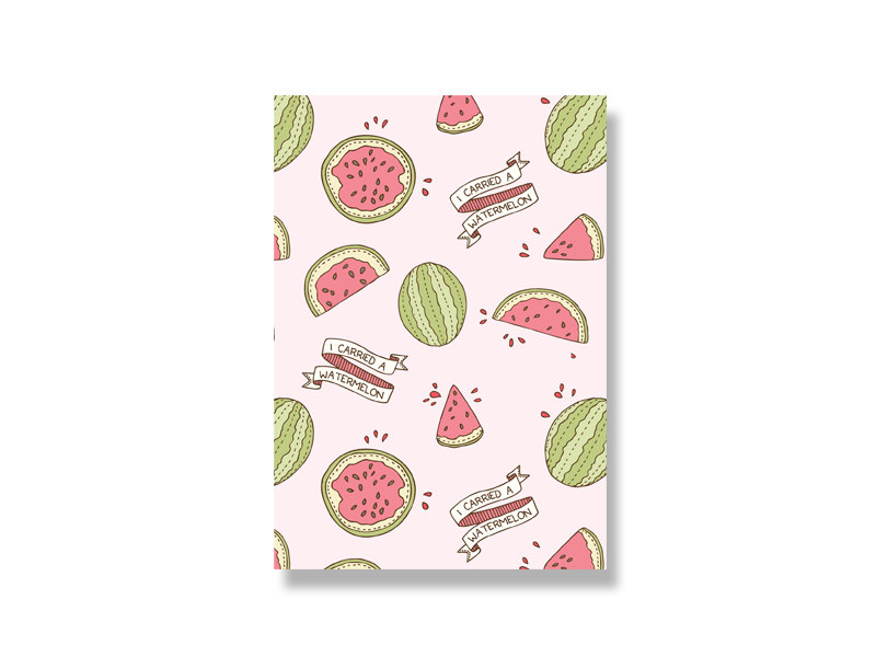 I Carried a Watermelon mini print