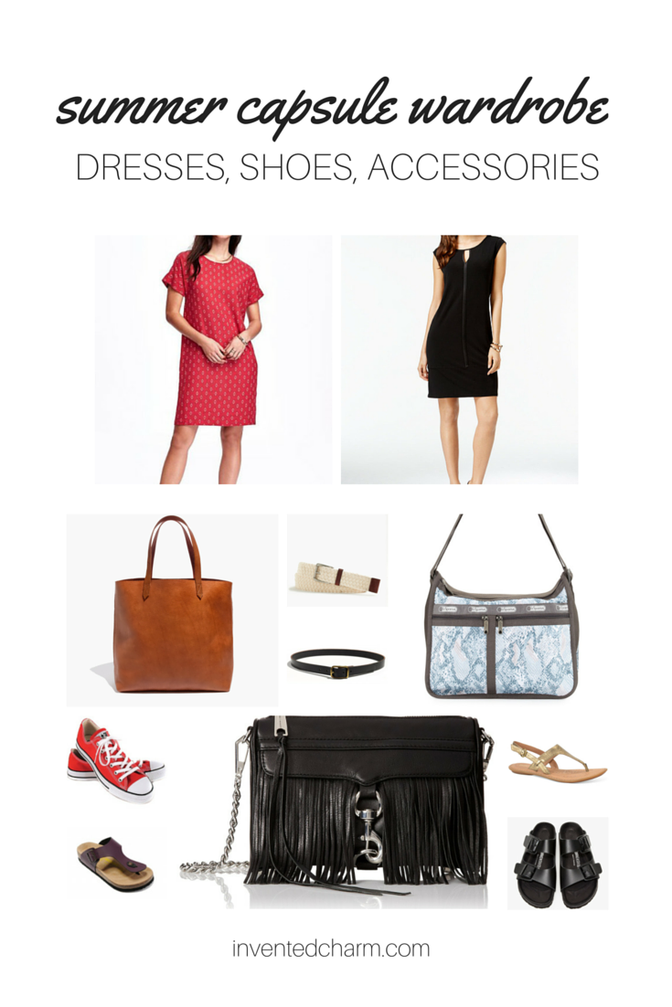 dresses shoes accessories summer capsule. building your capsule wardrobe with basics.