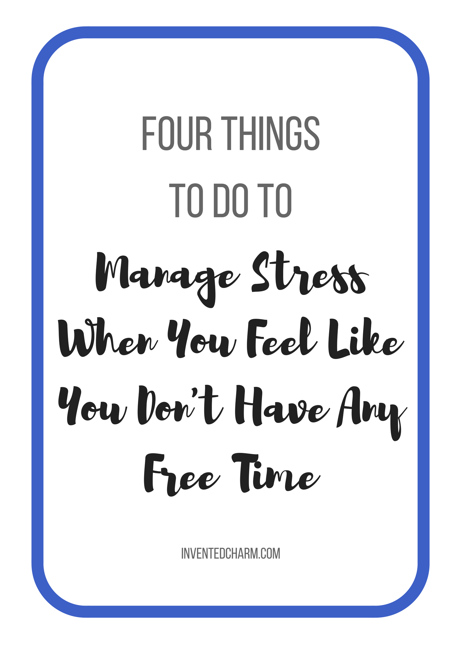 four-things-to-manage-stress