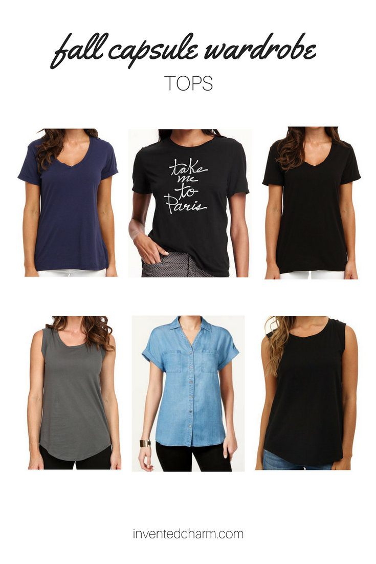 tops for a transitional fall capsule wardrobe