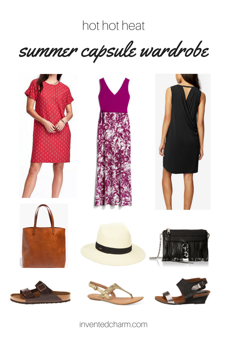 a capsule wardrobe for hot hot heat